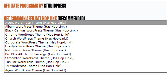 StudioPress Affiliate Program