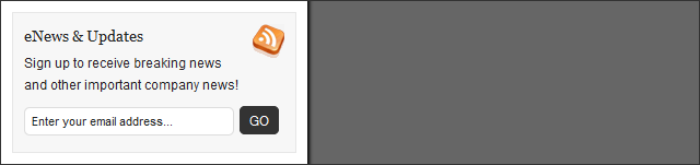 Corporate WordPress Theme eNews & Updates Widget