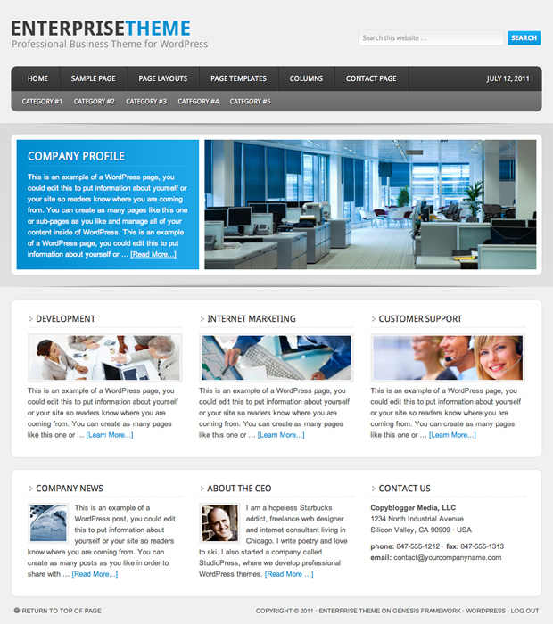 Enterprise Child Theme