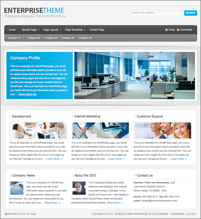 Enterprise Child Theme