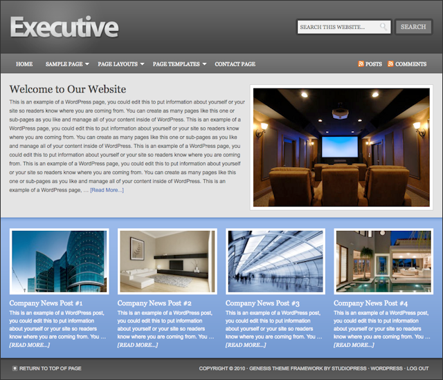 Executive Child Theme