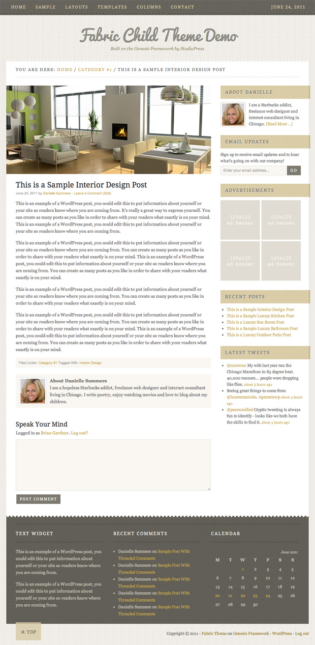 Fabric Child Theme