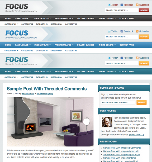Focus Child Theme