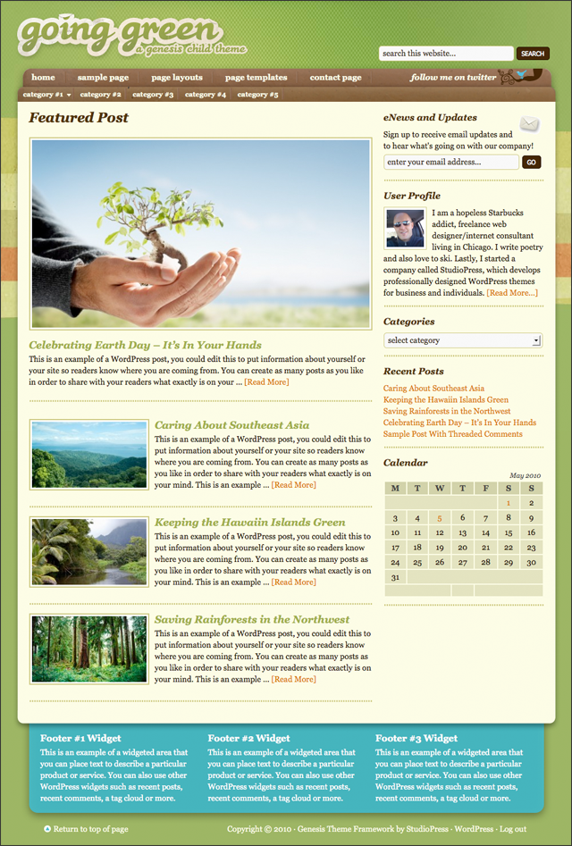 Going Green Child Theme