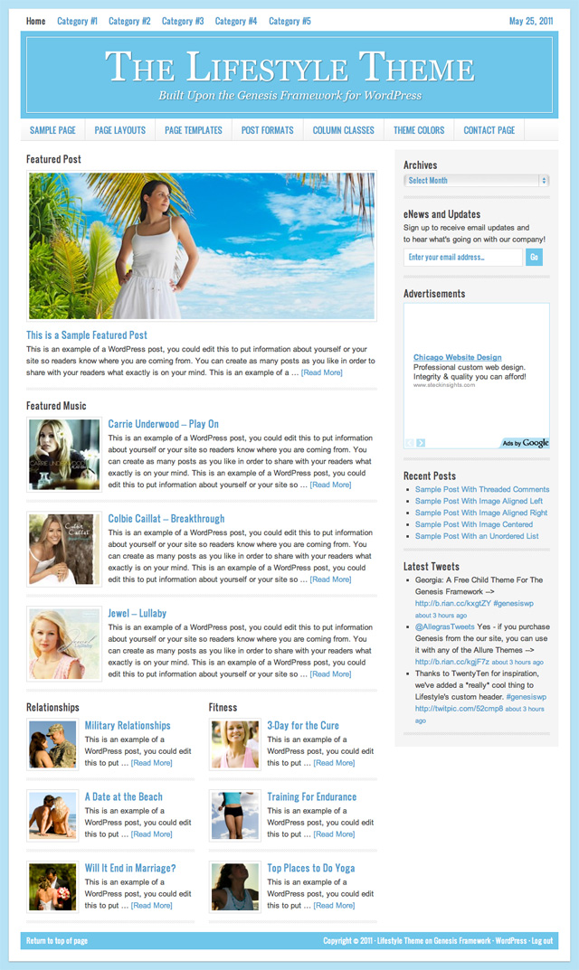 Lifestyle Child Theme