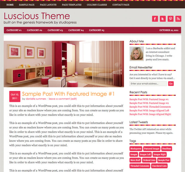 Luscious Child Theme