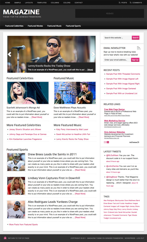 Magazine Child Theme