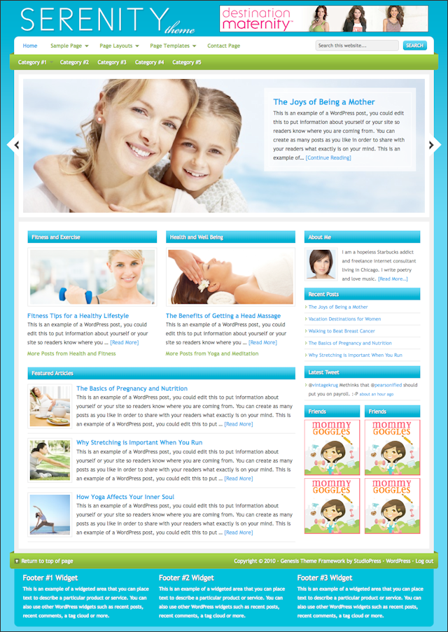 Serenity Child Theme