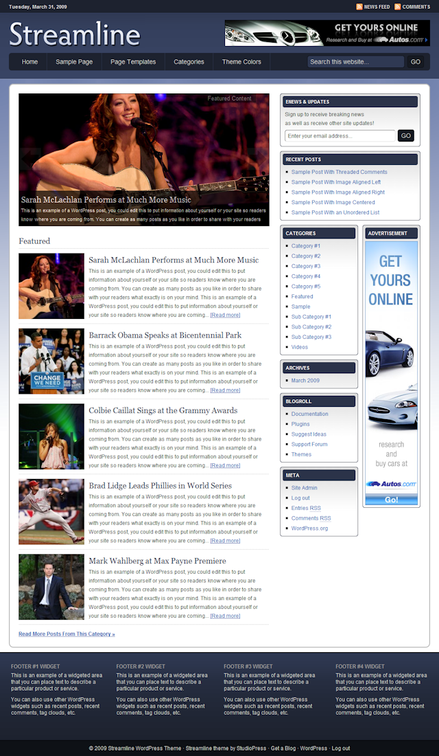 Streamline WordPress Theme