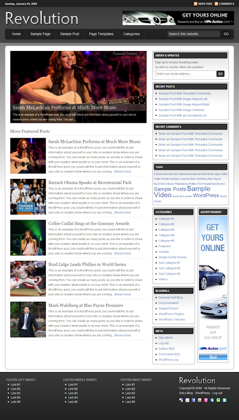 Streamline WordPress Theme