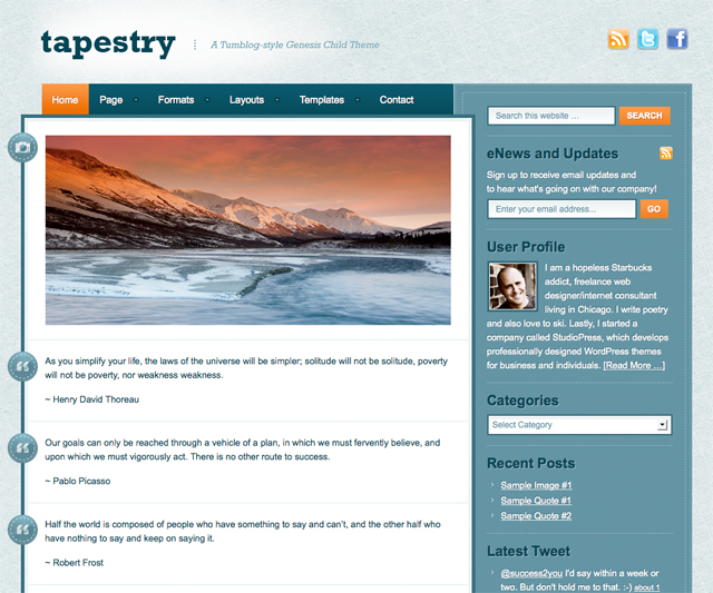 Tapestry Child Theme