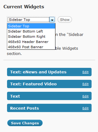 WordPress Sidebar Widgets