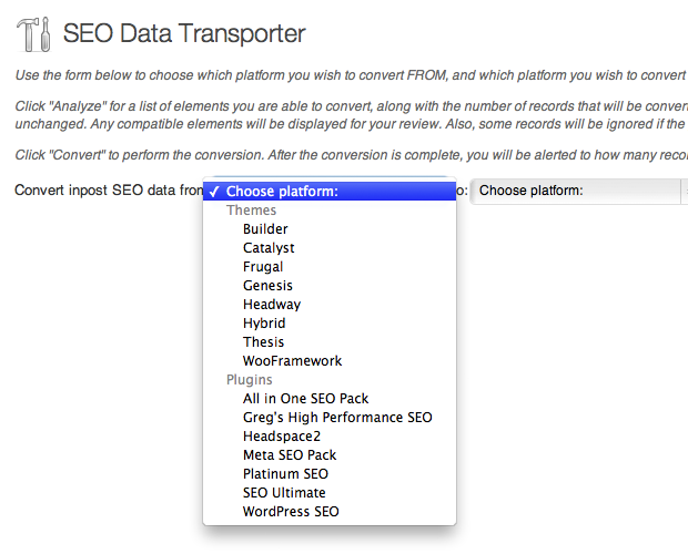 SEO Data Transporter Plugin for WordPress