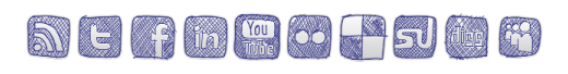Social Profiles Widget - Denim Icon Pack
