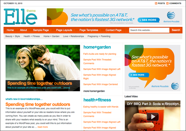 Elle Child Theme for Genesis Framework