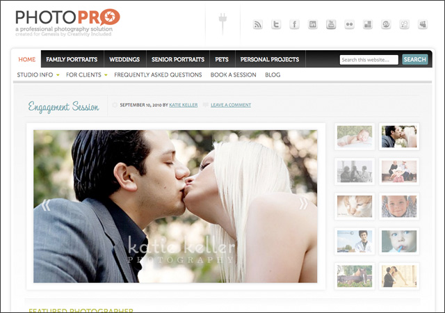 PhotoPro Child Theme for Genesis Framework