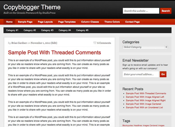 Copyblogger Child Theme for Genesis Framework