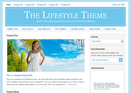 Lifestyle's array of smart layouts and clean design options let you express