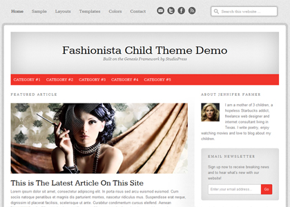 Fashionista Child Theme