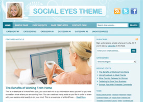 Social Eyes Child Theme