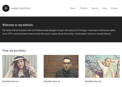 Modern Portfolio Theme