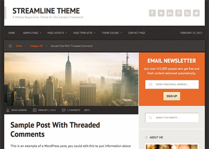 10 Best Responsive Wordpress Themes - Streamline Theme