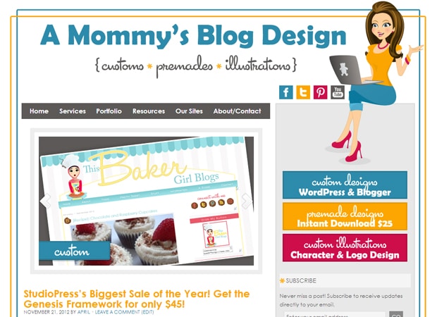 A Mommy's Blog Design Showcase
