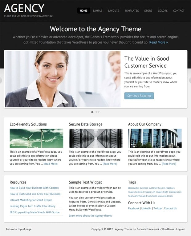 Agency Child Theme