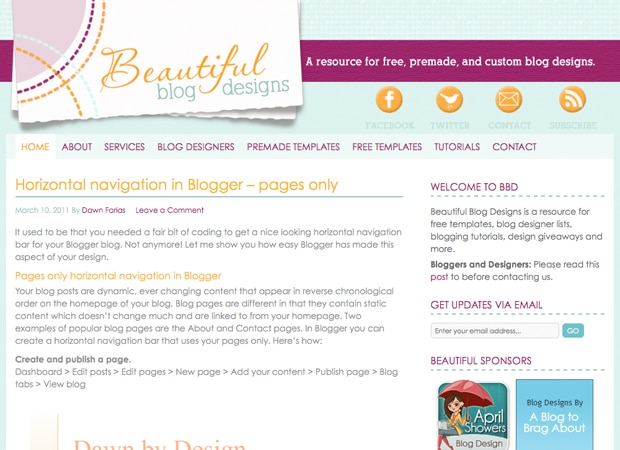 Beautiful Blog Designs