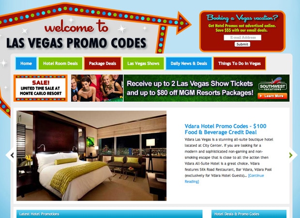 Las Vegas Promotion Codes