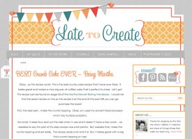 late to create