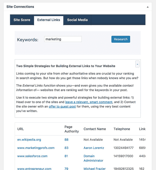 Built-in Influencer Outreach Tools