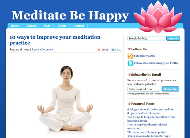Meditate Be Happy