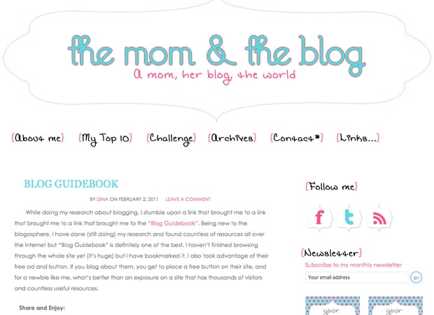 The Mom and the Blog