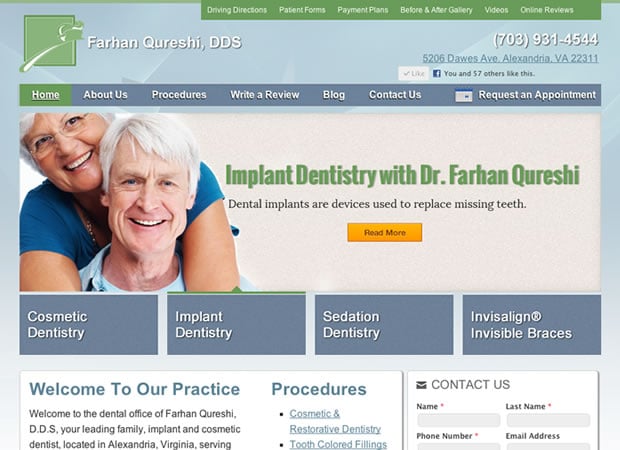 skyline-dentist-homepage-screenshot