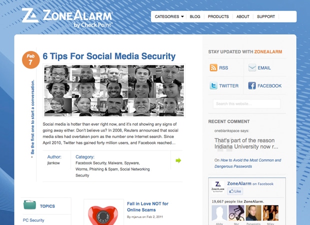 Zone Alarm Blog