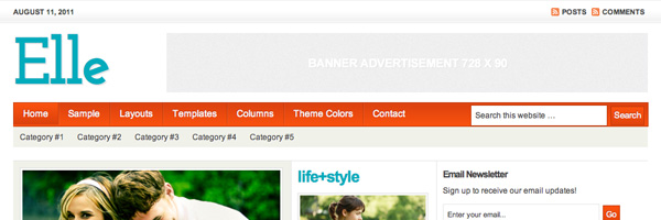 image of the Elle theme for WordPress