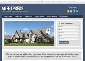WordPress themes for real estate social media optimized website or blog - brokers and agents
