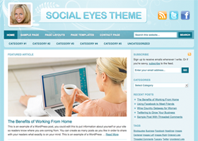 Social Eyes Child Theme