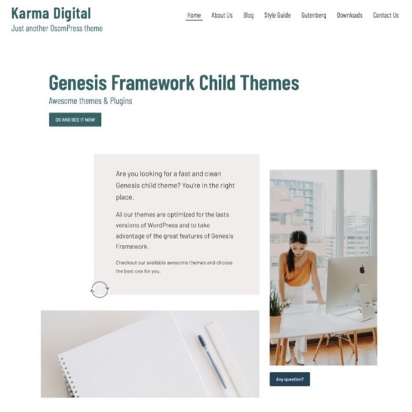 Karma - Clean and Modern Wordpress Theme - TutorialChip
