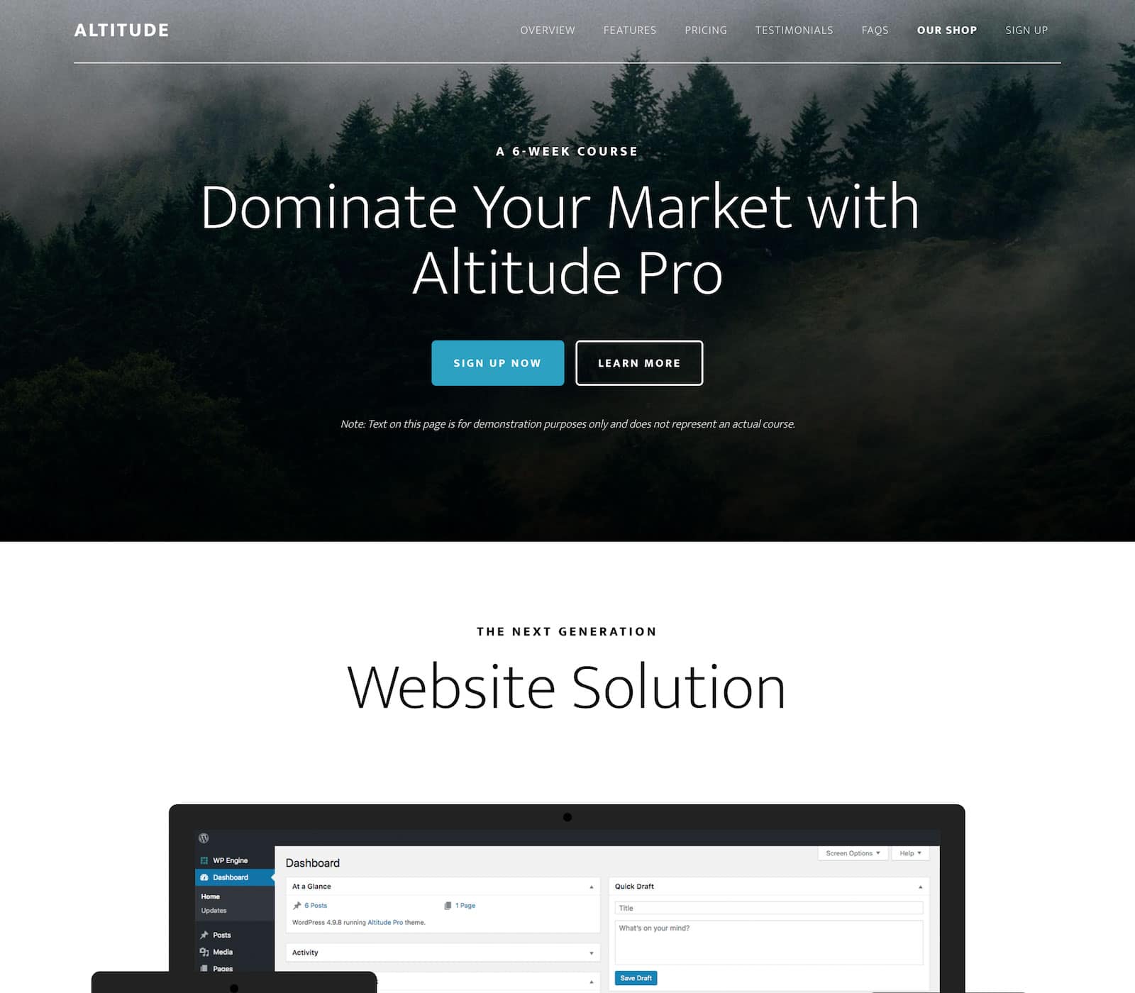 Altitude Pro Theme for Genesis