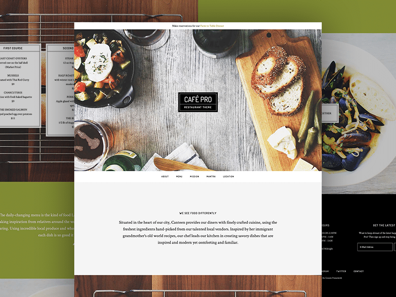 Café Pro Theme for Restaurants