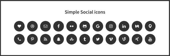 Simple Social Icons by StudioPress