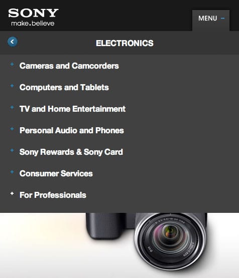 Sony Responsive Design #3
